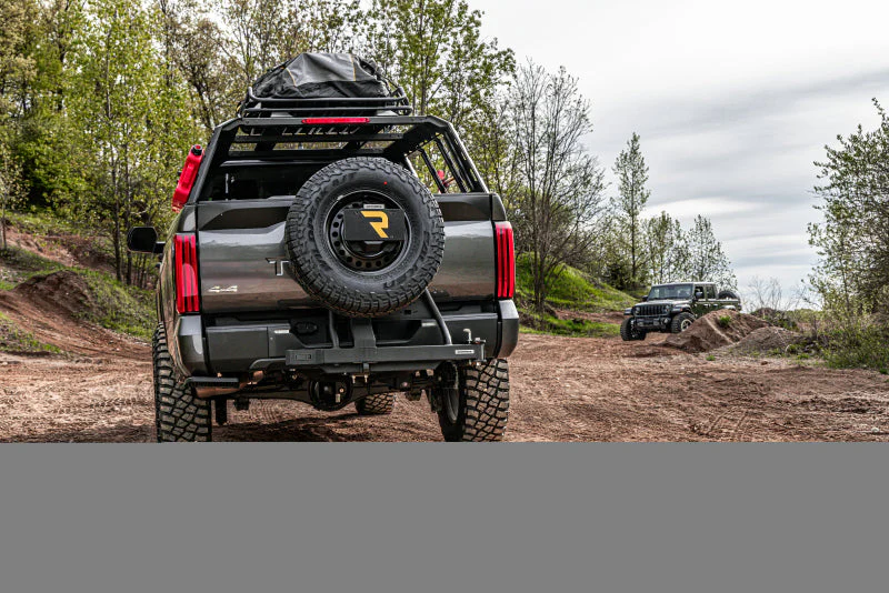 Go Rhino Swing-A-Way Hitch Mounted Tire Carrier (Lic. Plate Lights Not Included) - Textured Black - Image 3