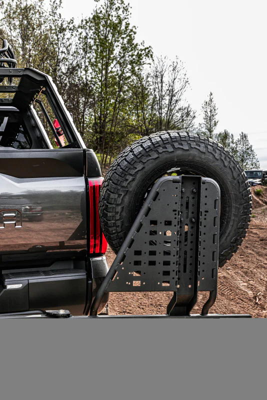 Go Rhino Swing-A-Way Hitch Mounted Tire Carrier (Lic. Plate Lights Not Included) - Textured Black - Image 9