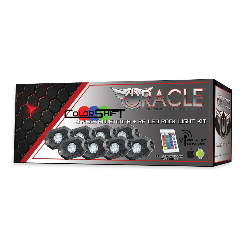 Oracle Bluetooth + RF Underbody Rock Light Kit - 8 PCS - ColorSHIFT - Image 79
