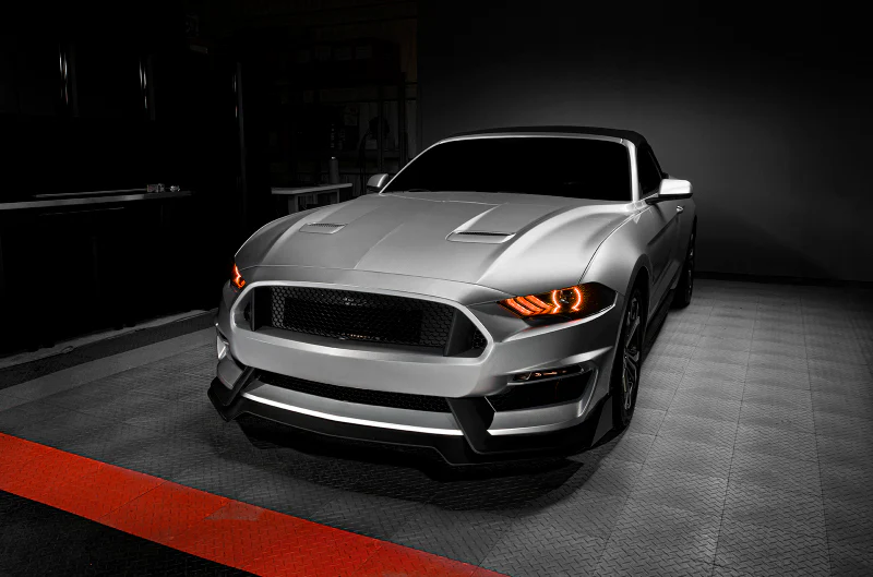 Oracle Lighting 18-23 Ford Mustang Dynamic ColorSHIFT LED Headlights - Black Series - Image 23