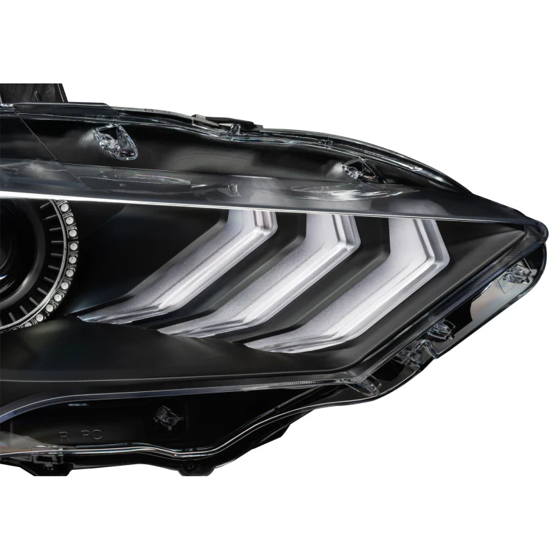 Oracle Lighting 18-23 Ford Mustang Dynamic ColorSHIFT LED Headlights - Black Series - Image 3