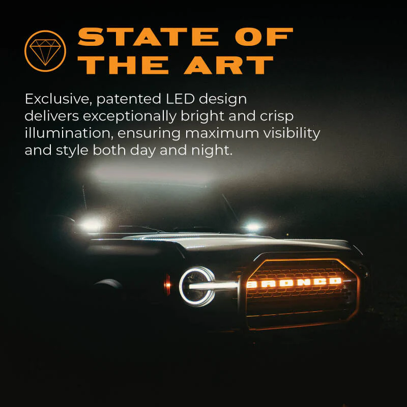 Putco Ford Bronco 21-23 Ford Bronco Emblem (Fits Models w/ Front Camera) - Image 7