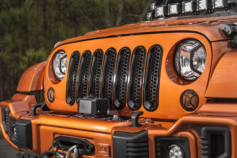 Rugged Ridge Grille Inserts Perforated 07-18 Jeep Wrangler - Image 4
