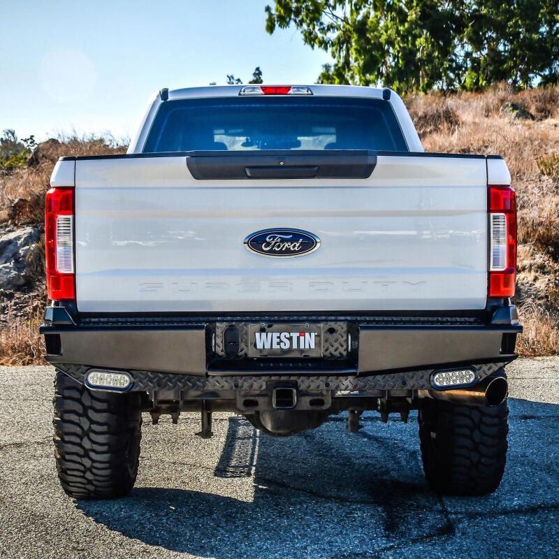 Westin 17-21 Ford F-250/350 HDX Bandit Rear Bumper - Black - Image 3