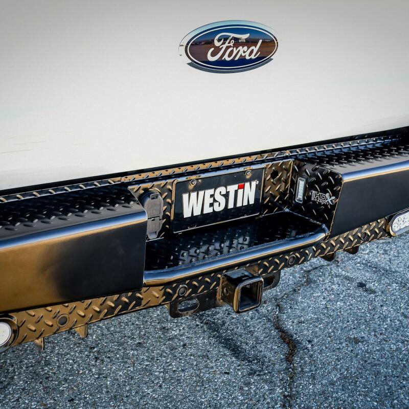 Westin 17-21 Ford F-250/350 HDX Bandit Rear Bumper - Black - Image 6