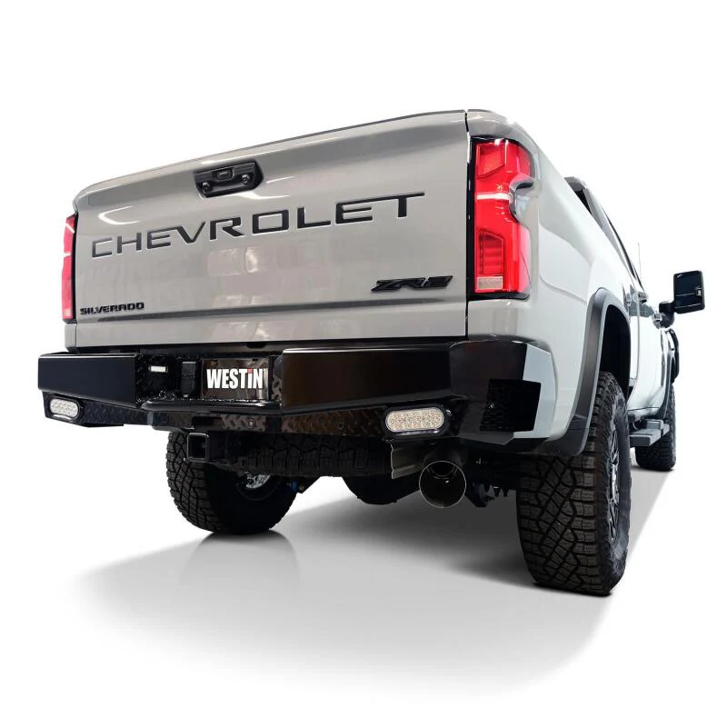 Westin 19-20 Chevy Silverado 1500 HDX Bandit Rear Bumper - Black - Image 10