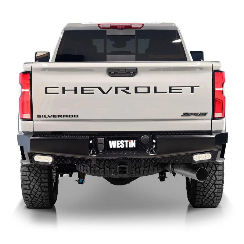 Westin 19-20 Chevy Silverado 1500 HDX Bandit Rear Bumper - Black - Image 11