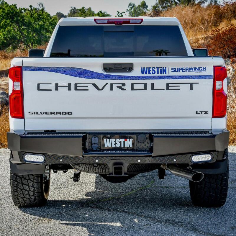 Westin 19-20 Chevy Silverado 1500 HDX Bandit Rear Bumper - Black - Image 6