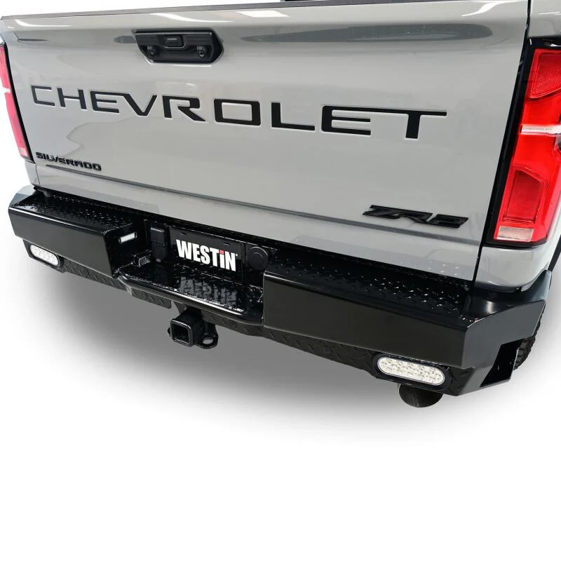 Westin 19-20 Chevy Silverado 1500 HDX Bandit Rear Bumper - Black - Image 8